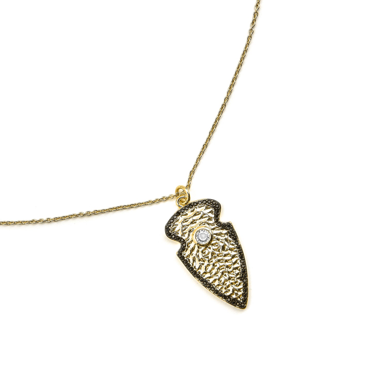 Collar con Circonita Brillante acabado oro 18k - Otla