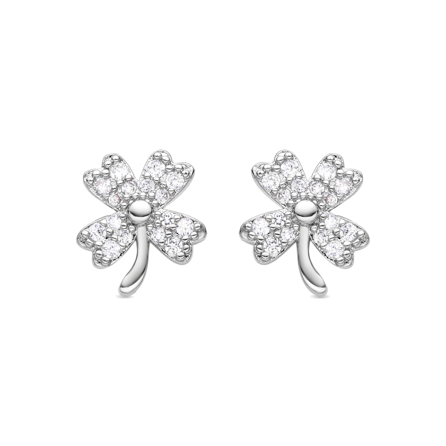 Pendientes acabado plata