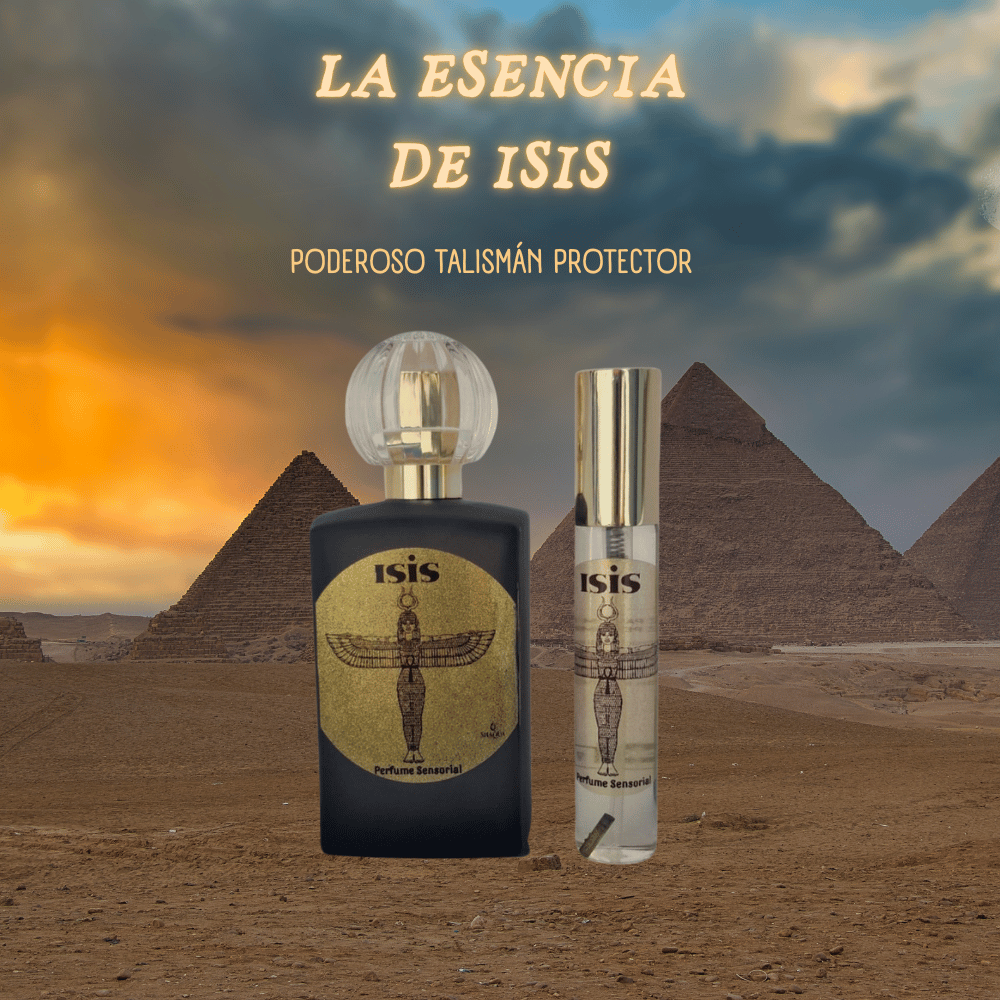 Perfume energético Esencia de Isis 50ml con Cuarzo - Magicka Shop SKU PERF-ISIS-50