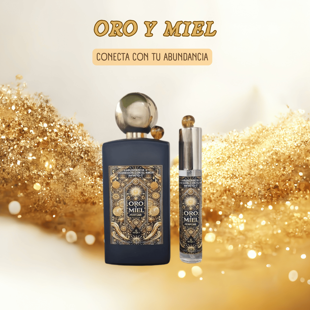 Perfume Oro y Miel 50ml - Abundancia y Sanación | Miaqua Parfums SKU PERF-OROMIEL-50