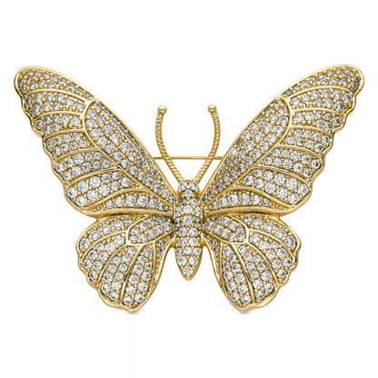 Broche con Circonita Brillante acabado oro 18k - Binde