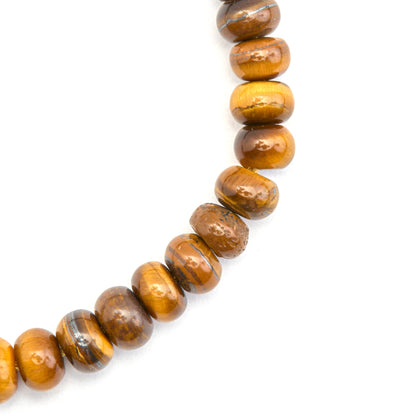 Pulsera con Ojo de Tigre acabado oro 18k - Lessy