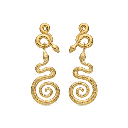 Pendientes acabado oro 18k - Khayla