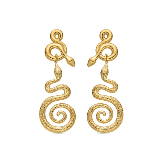 Pendientes acabado oro 18k - Khayla