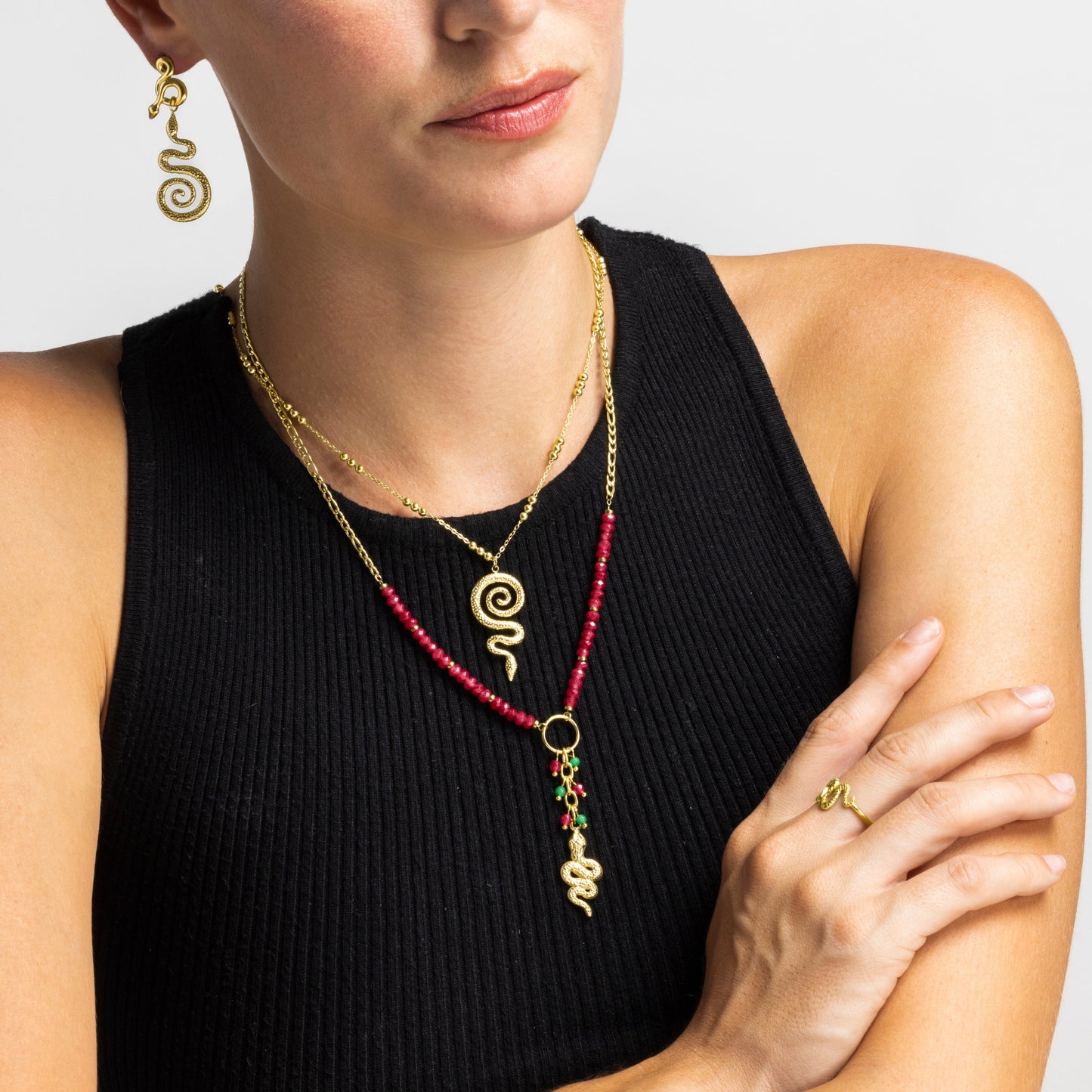 Collar acabado oro 18k - Khayla