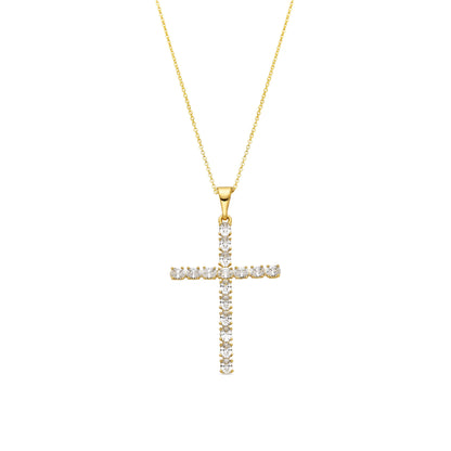 Collar con Circonita Brillante acabado oro 18k - Buteo