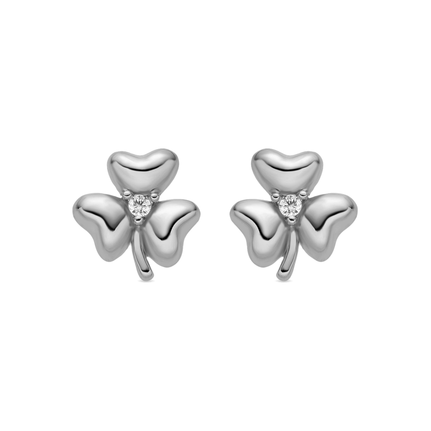 Pendientes con Circonita Brillante acabado plata - Furne