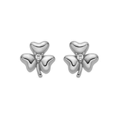 Pendientes con Circonita Brillante acabado plata - Furne