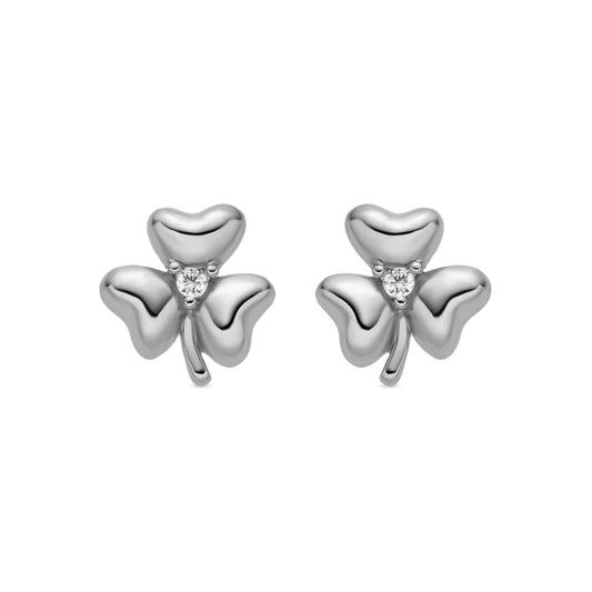 Pendientes con Circonita Brillante acabado plata - Furne