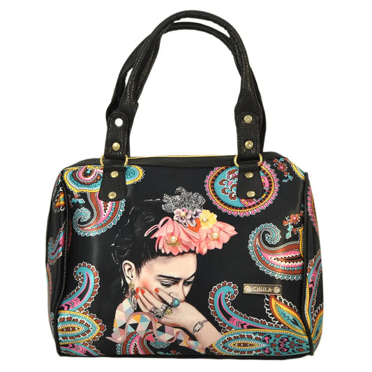Bolso de hombro mediano Celia Frida Kahlo Multicolor | CHULA Tulum