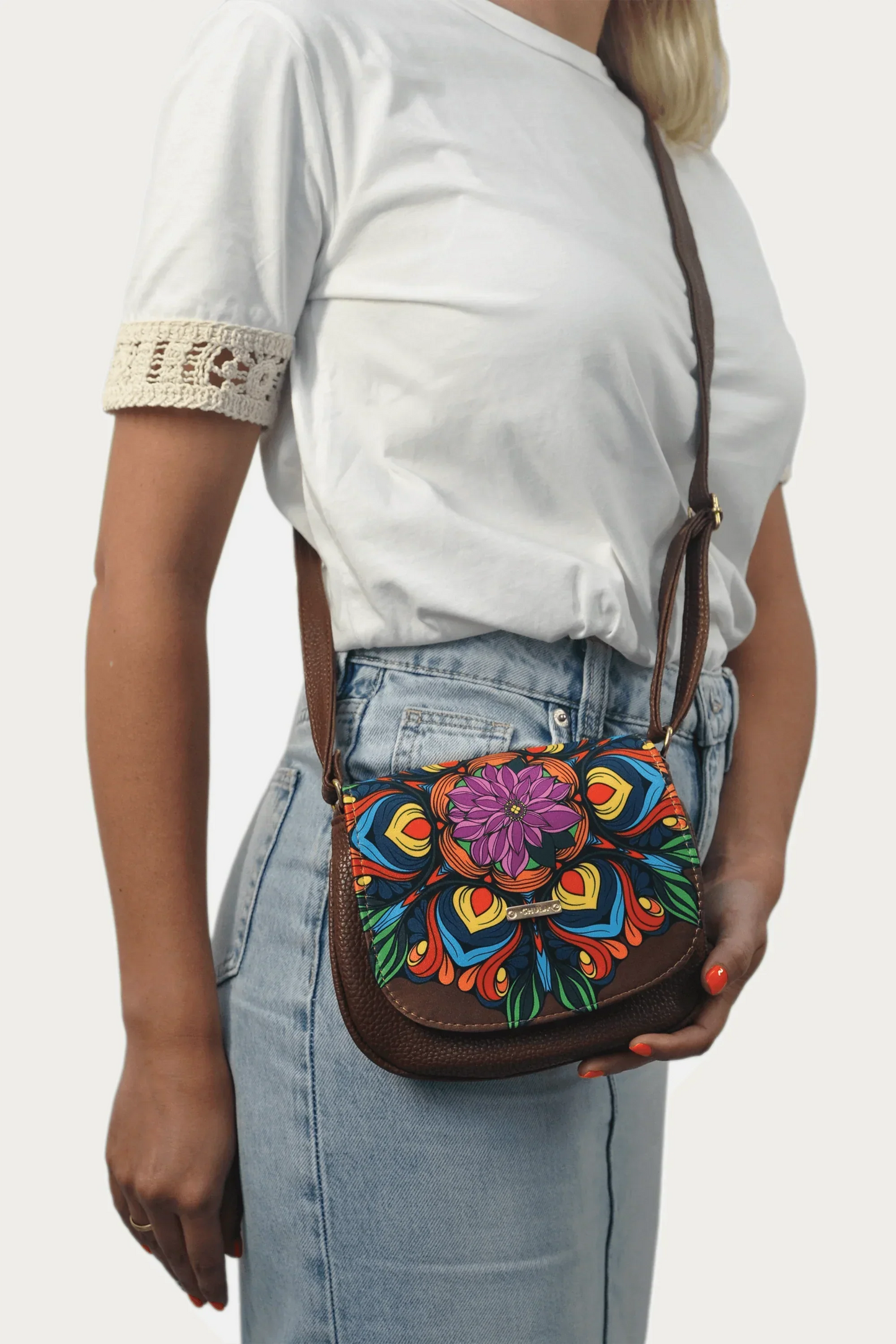 Bolso bandolera pequeño de mujer Iris Multicolor | CHULA Tulum