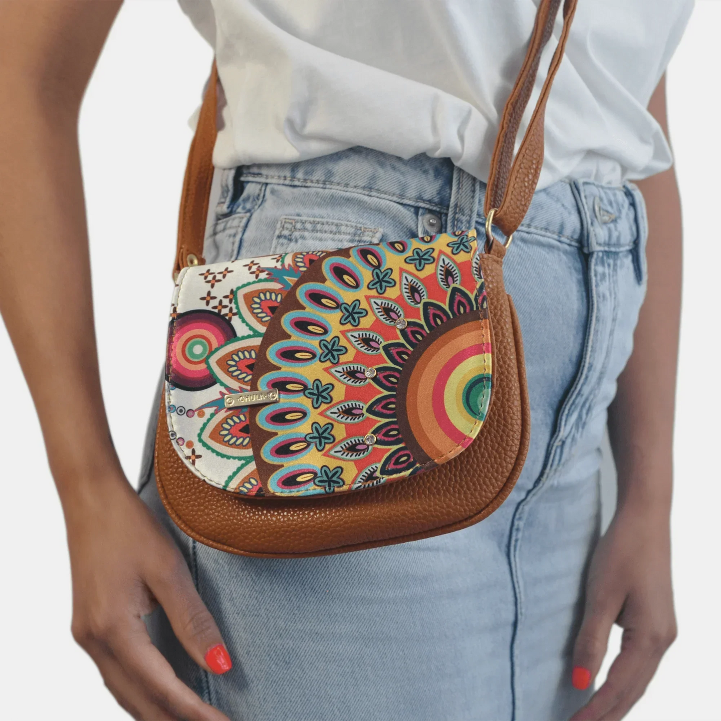 Bolso bandolera pequeño de mujer Iris Zenda multicolor | CHULA Tulum