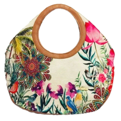 Bolso de mano mediano Mini Nicole Flores de Verano | CHULA Tulum