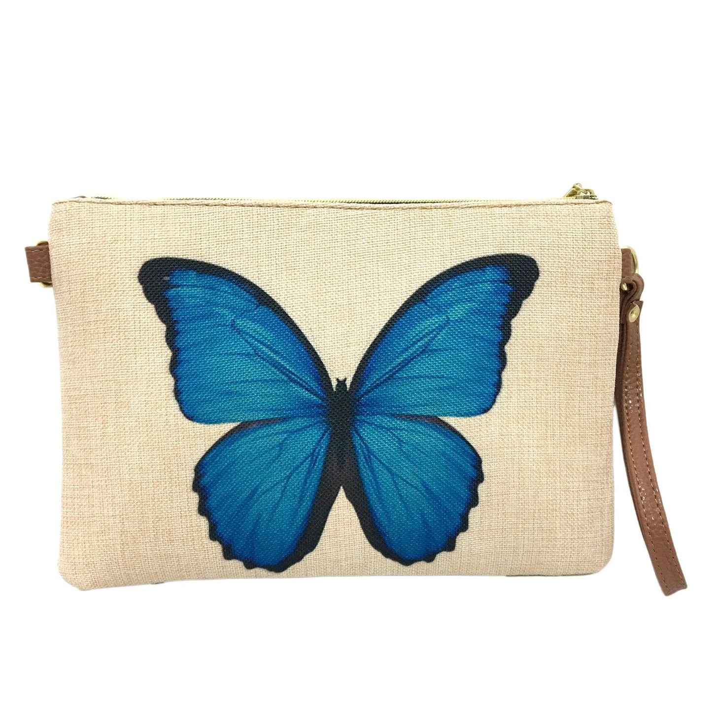 Bolso de Mano y Bandolera Pequeño Clutch Frida Mariposa | CHULA Tulum