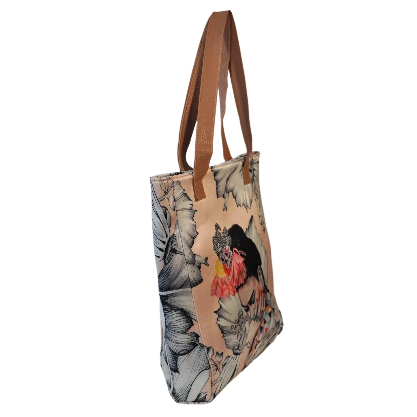 Bolso de Mujer Shopper Grande Opal Tote Frida Kahlo Romance | CHULA Tulum