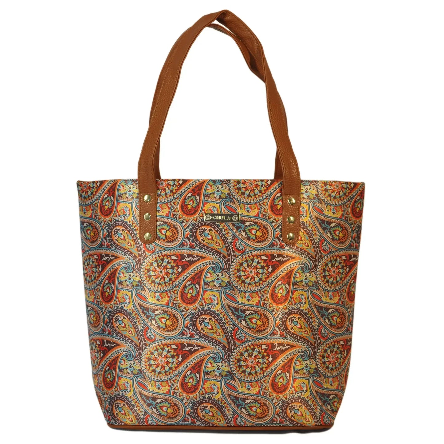 Bolso de hombro grande Nahomi Garigol Naranja | CHULA Tulum