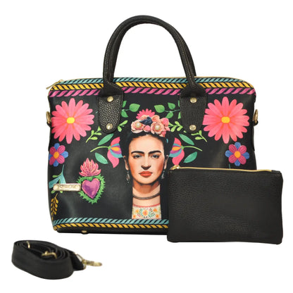 Bolso de mano y bandolera grande Lucia Frida Kahlo Rouse | CHULA Tulum