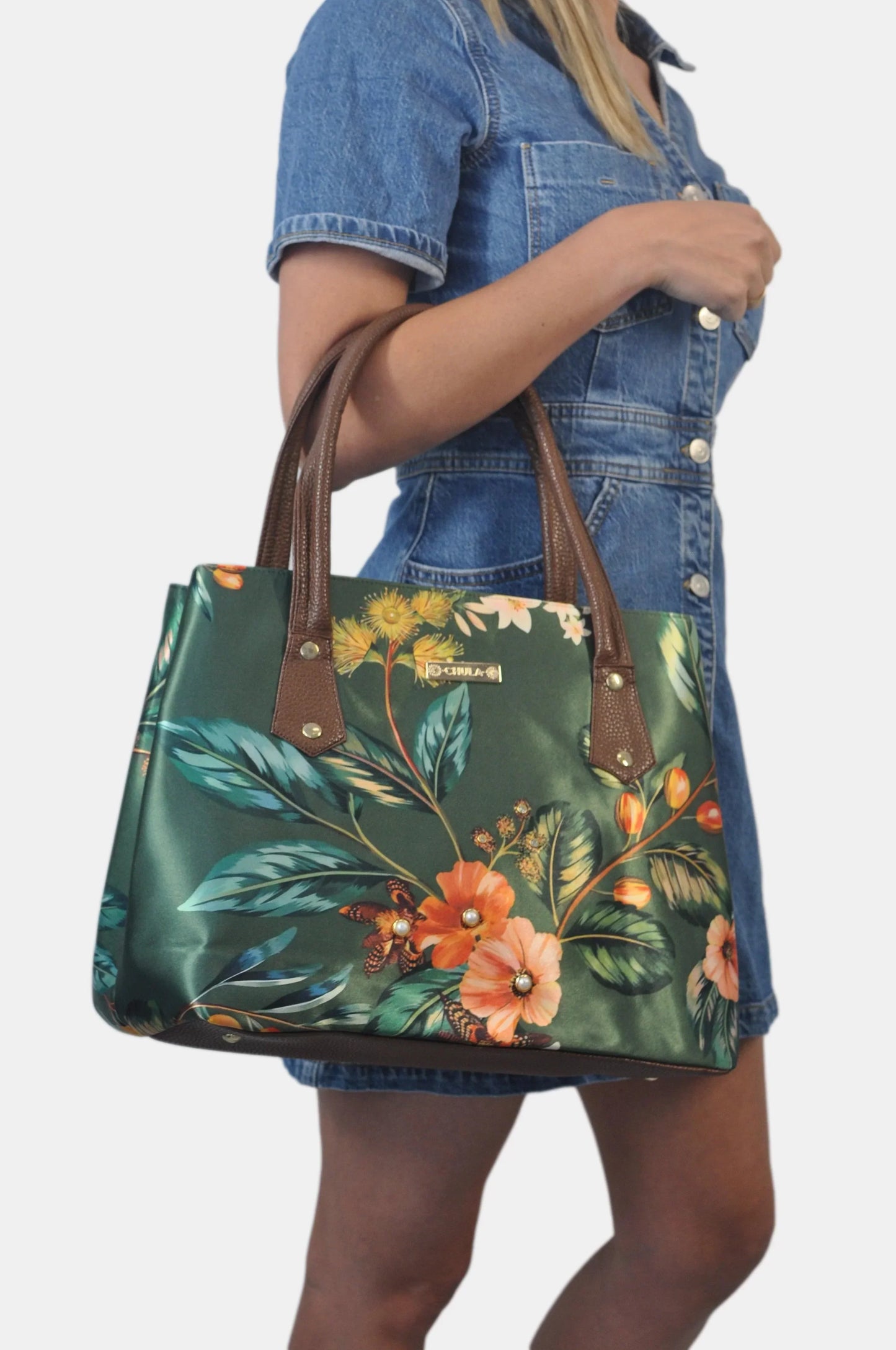 Bolso de hombro Shopper Tote de mujer grande Pupe Gardenia | CHULA Tulum