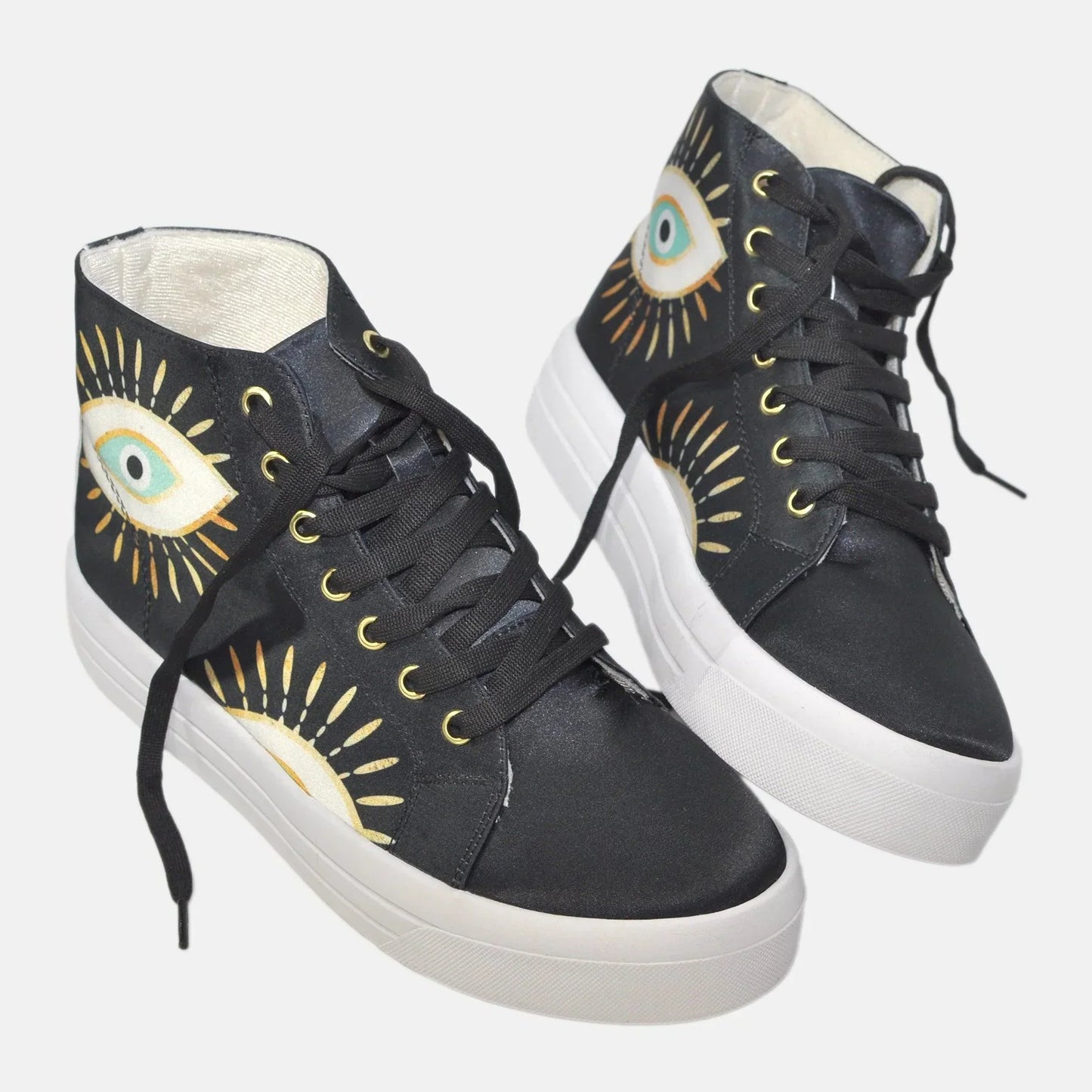 Botas Urbanas de Mujer Ojo Turco Dorado - Cuero Vegano | CHULA Tulum