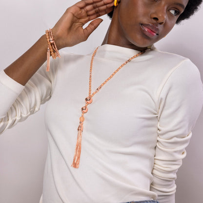 Collar acabado en oro amarillo 18K