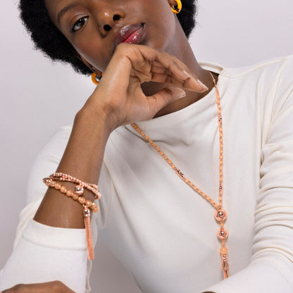 Collar acabado en oro amarillo 18K