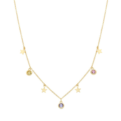 Collar acabado en Oro amarillo de 18 Kts