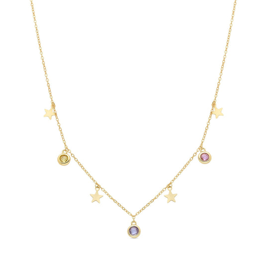 Collar acabado en Oro amarillo de 18 Kts