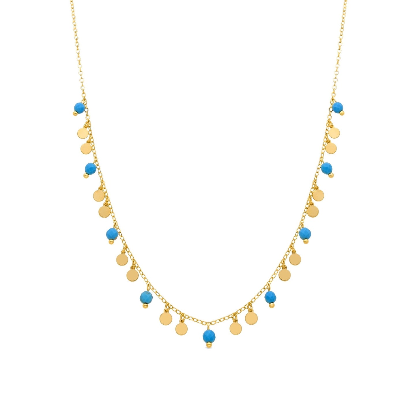 Collar acabado en oro amarilo 18k