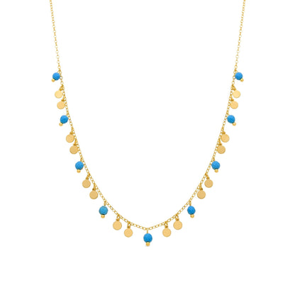 Collar acabado en oro amarilo 18k