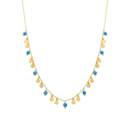 Collar acabado en oro amarilo 18k