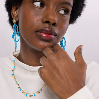 Collar acabado en oro amarilo 18k