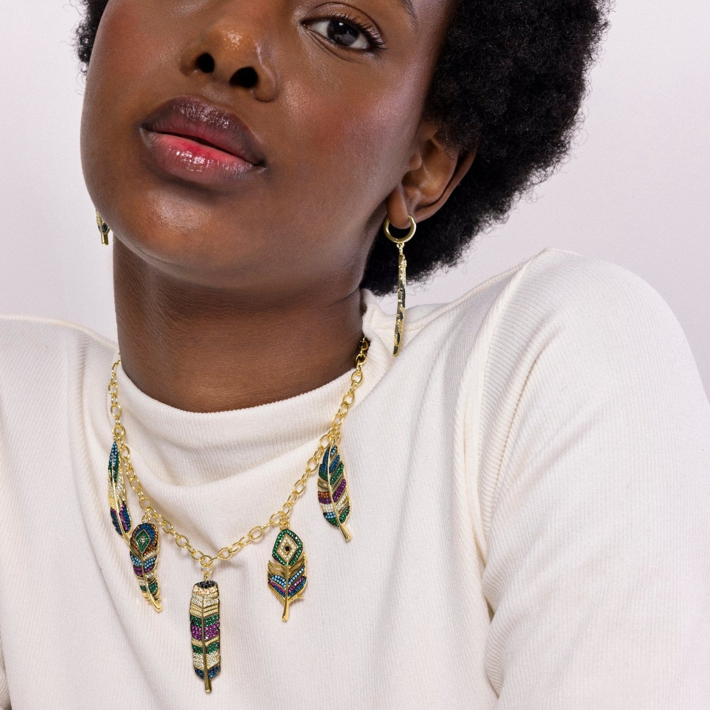 Collar acabado en oro amarilo 18k