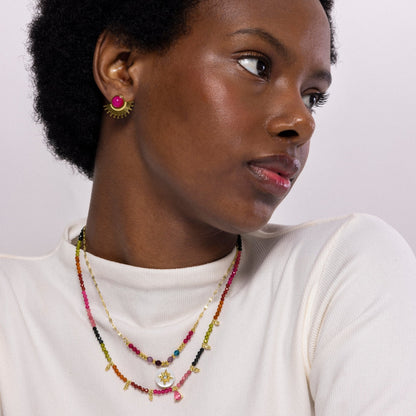 Collar acabado en oro amarilo 18k