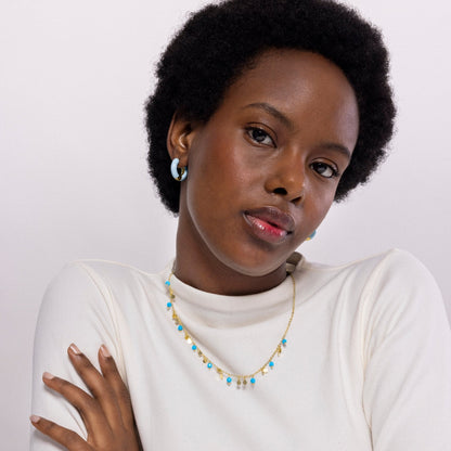 Collar acabado en oro amarilo 18k