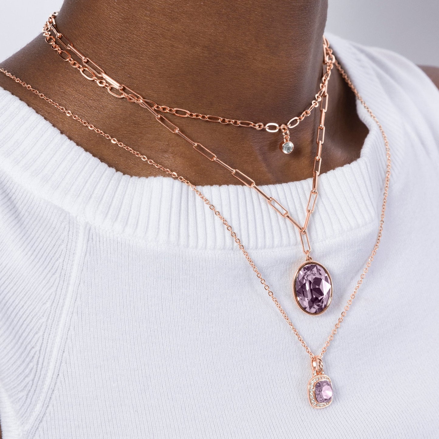 Collar acabado en rodio