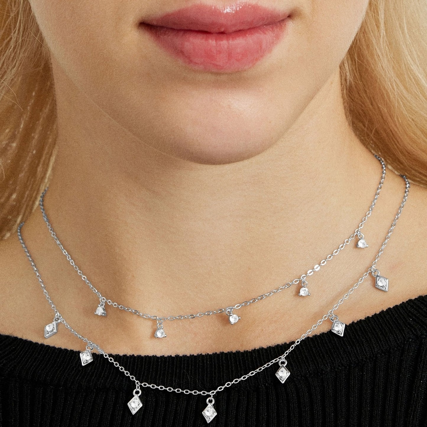 Collar acabado en rodio