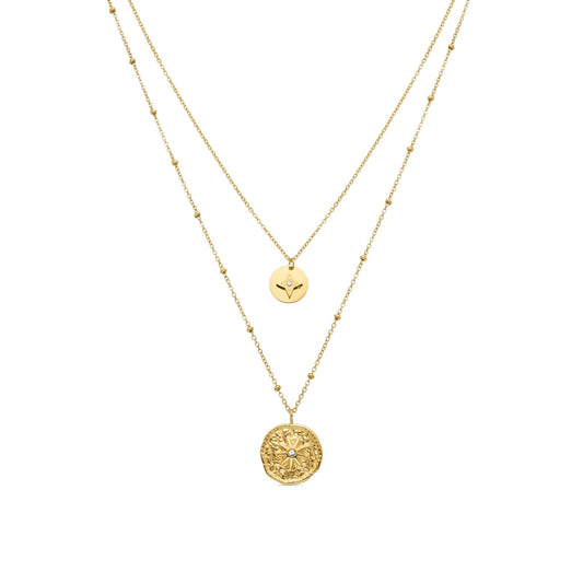 Collar acabado oro 18k