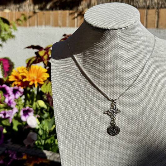 Amuleto Doble Protección de Plata 925 con Nudo de Bruja y Tetragramatón, activado | Magicka Shop SKU AMUL-DOBPROT-PLATA-V2