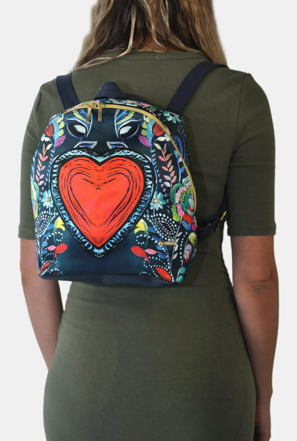 Mochila pequeña de Mujer y Bolso de hombro Mini BackPack Daily Heart Corazón | CHULA Tulum