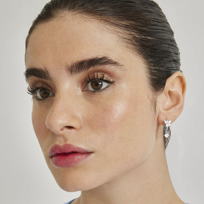 Pendientes acabado en rodio