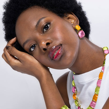 Pendientes acabados en oro amarillo 18k