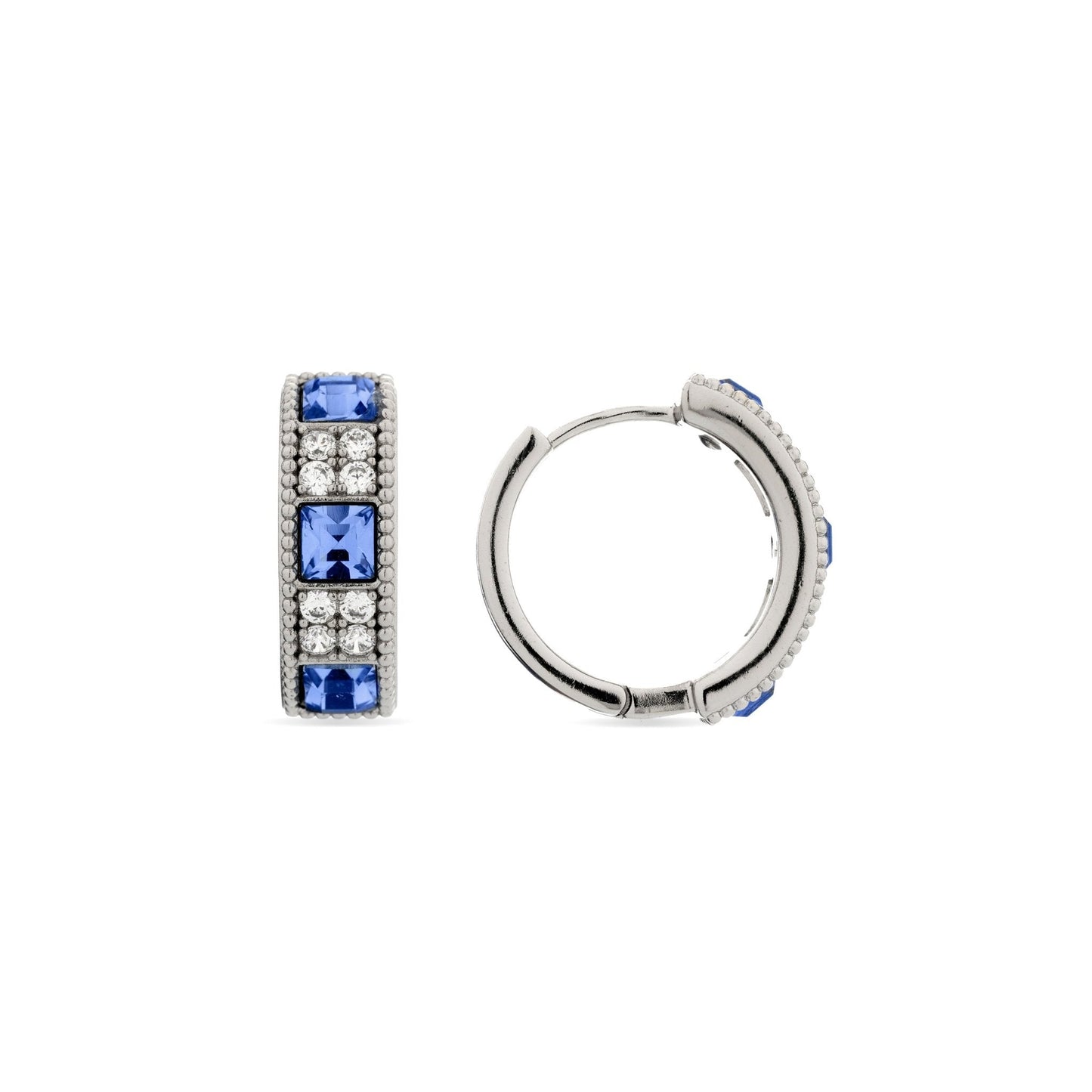 Pendientes acabados en rodio