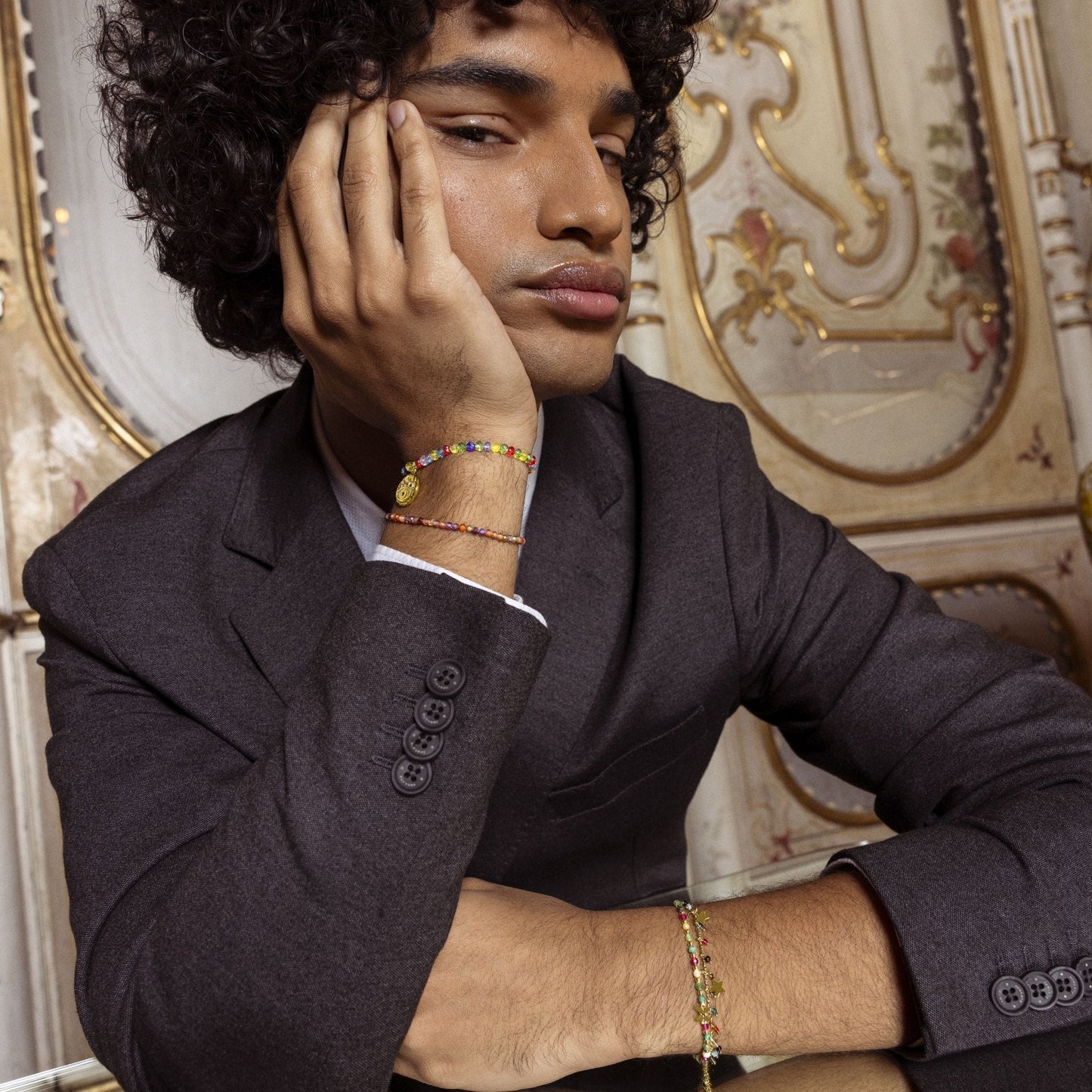 Pulsera acabado oro 18k