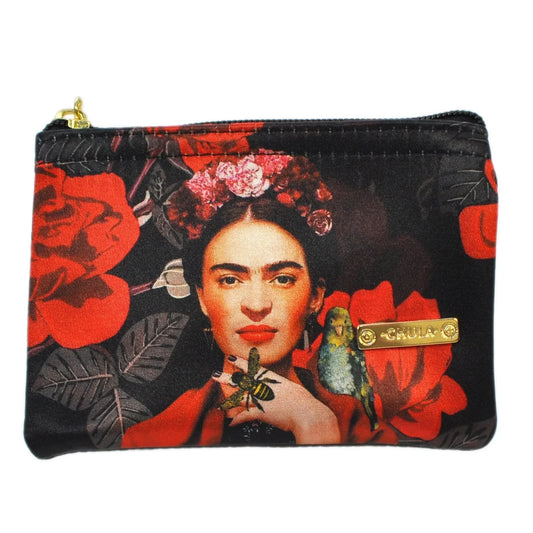 Tarjetero pequeño de Mujer Card Frida Kahlo Red Bee | CHULA Tulum