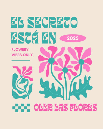 Tote Bag El Secreto Está en Oler las Flores – Estilo Urbano Psicodélico