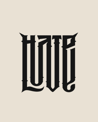 Tote Bag Love-Hate unisex